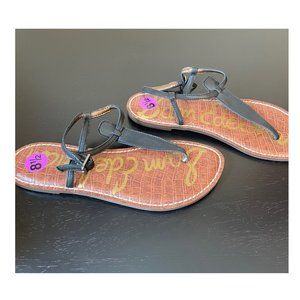 Sam Edelman Black Leather Thong Sandals - Size 8.5